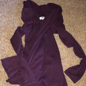 Dark purple sweater